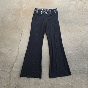 Vintage 90s Y2k Cache Contour Rave Club Pants Women's 6 Low Rise Flare Leg 8